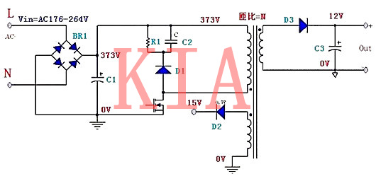 開關電源元器件的電壓應力分析-KIA MOS管